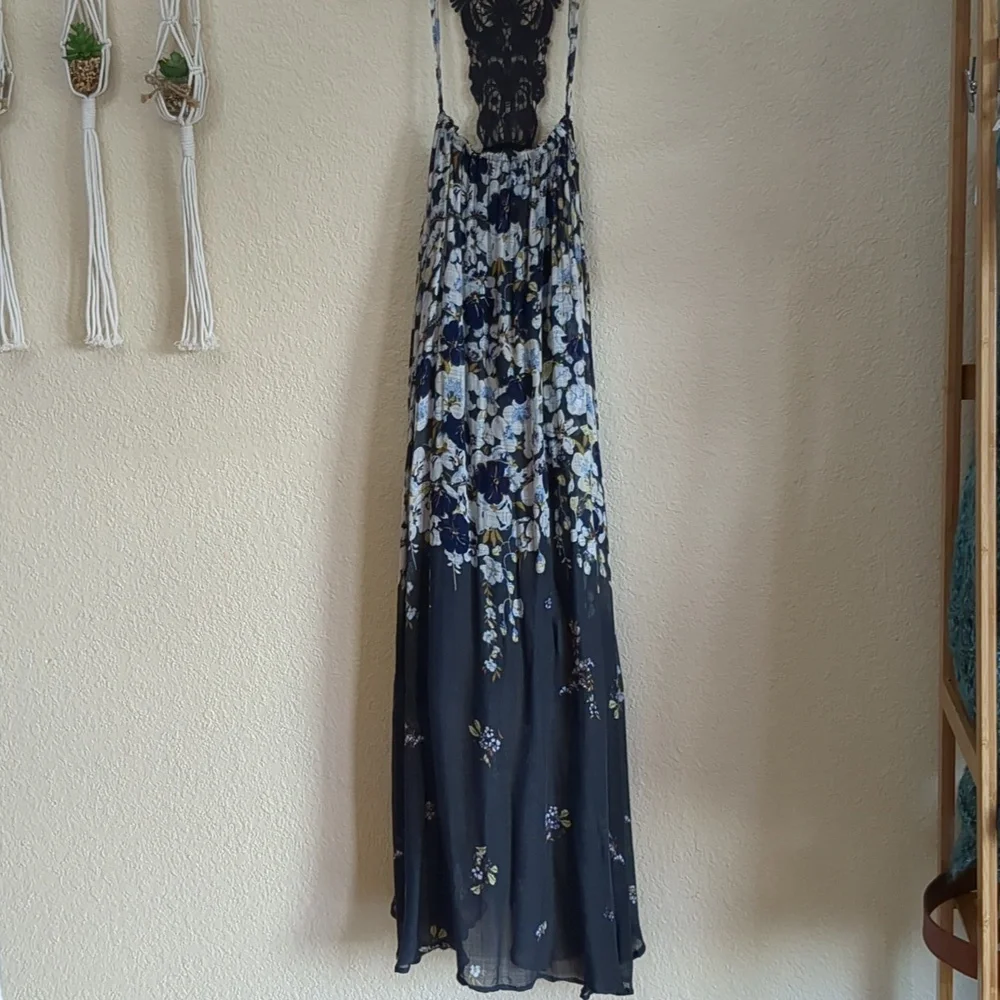 Anthropologie Lilka Lace Back Floral Dress XL - Picture 5 of 17